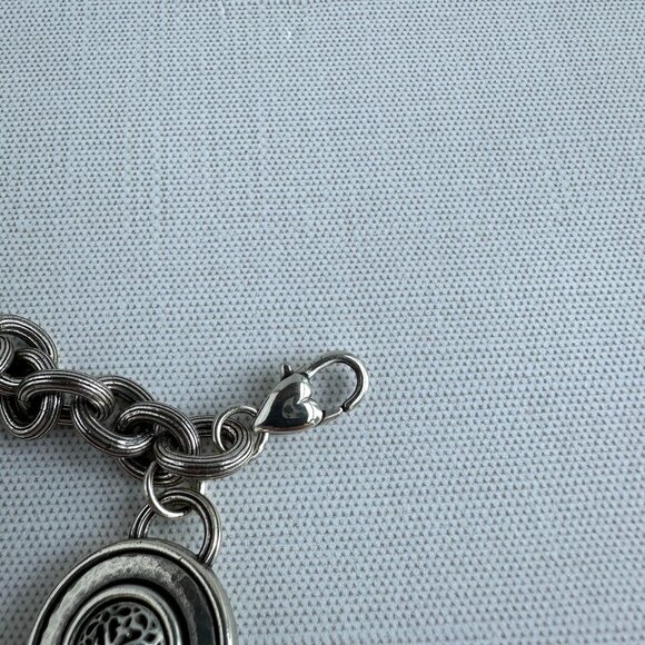 Brighton Rope Link Bracelet, Silver Tone, 7" + 1" Extender, NWT - Picture 8 of 12